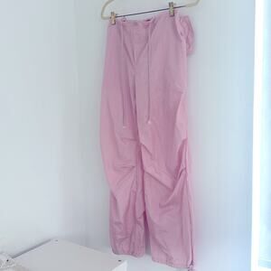 Light pink pants windbreakers Sz Small light weight joggers track pants
